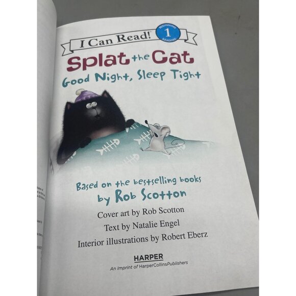 Splat the Cat Good Night, Sleep Tight Book copyright 2011 32 pg READ - Picture 4 of 5